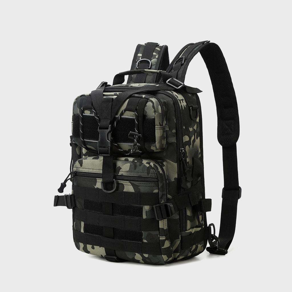 One-Shoulder Messenger Bag Outdoor Sports Camouflage Large Chest Bag Saddle Bag Multifunctional Waterproof Tactical Bag