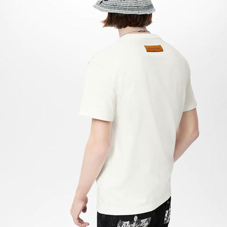 Louis Vuitton 3D Lv Graffiti Embroidered T Shirt 1AA54K