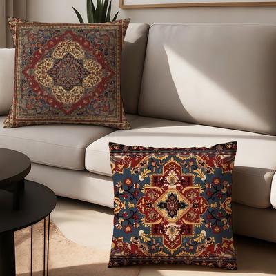 Art P-Persian R-Rug P-Pattern Pillow Case Office Cushions Suitable For Sofa Car Bedroom Decorative Cushion Cover