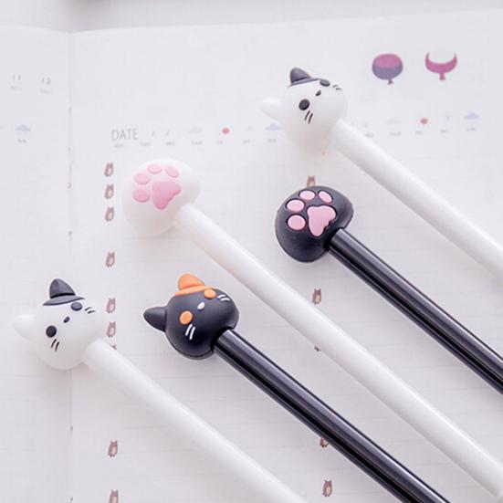 2 buc. Pix cu cerneală cu gel pentru labe de pisică, marker de scris, cadou pentru papetărie de birou pentru studenți