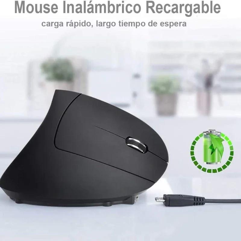 Wireless Bluetooth Vertical Mouse Personality Side Grip Ergonomic 2.4G Gaming Office Silent Photoelectric Bluetooth Mouse