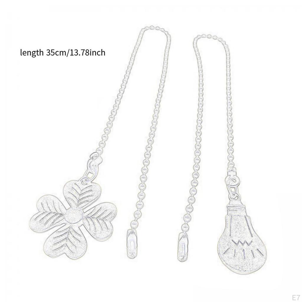 2 Pieces Ceiling Fan Extension Pull Chain, Light Ball Hanging Pendant, 18 Inch