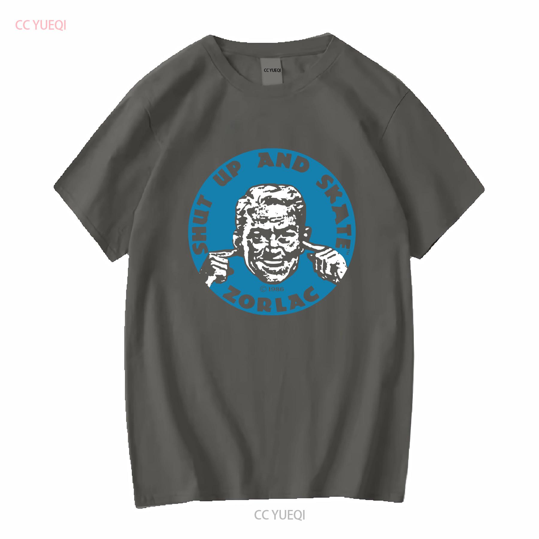 

SALE Shut Up And Skate Zorlac Skateboards Blue T shirt Black Size S to 5XL vintage Washed Unisex homme Comfortable Soft fashion XL