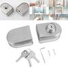Glass Door  , Stainless Steel Lock with Keys for 10 To 12mm Frameless Glass Easy Installation Home Hotel Bathroom Use