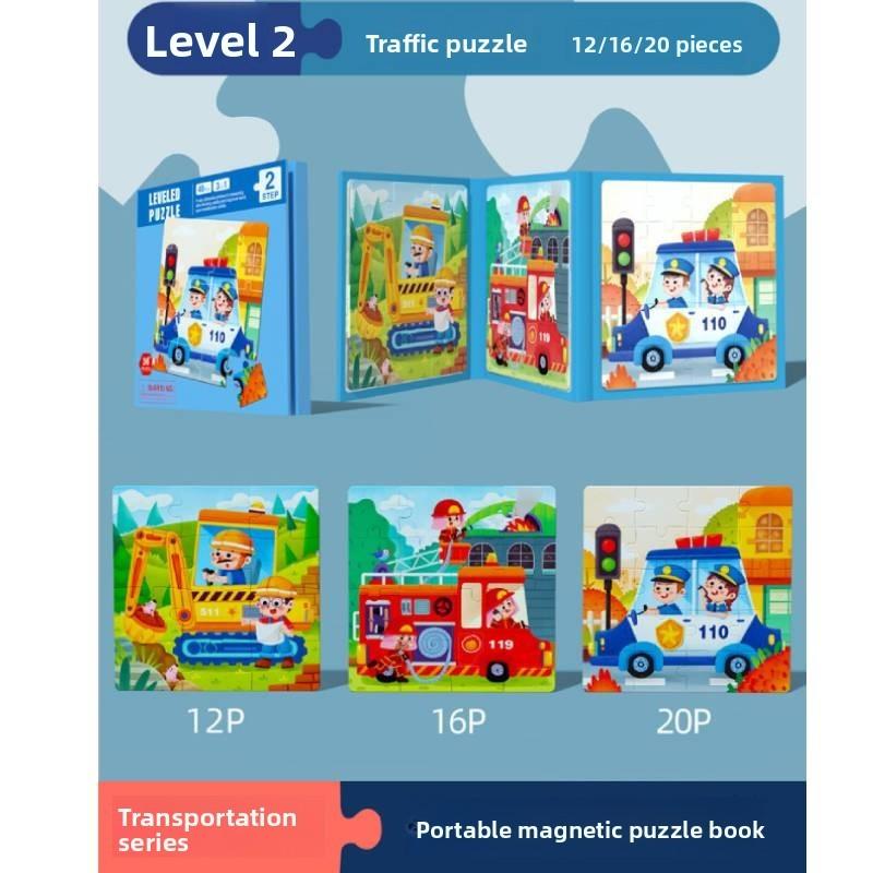 Wooden Animal Traffic Puzzle For Kids Educational Brain Teaser For Early Learners Traffic