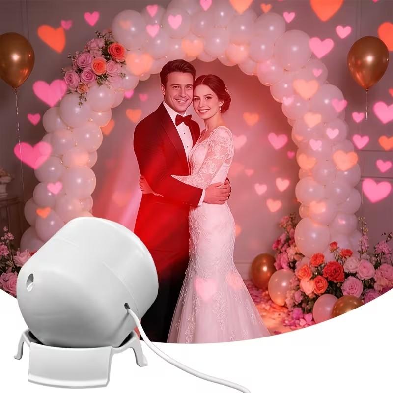 Portable Dynamic Romantic Love Heart Projection Night Light, Usb Powered For Bedroom, Party Decor