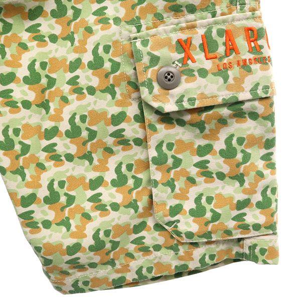 XLARGE Overall handle cargo shorts S Green system Men's Used