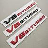 1Pc 3D ABS Chrome Logo Car Fender Side Badge Sticker Rear Trunk Emblem Decal