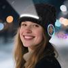 Bonnet à LED Connectivité Bluetooth Intelligente Supportant les Appels Sans Fil et la Musique Lampe Frontale Casquette Chapeau Éclairé la Nuit