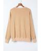 Azura Exchange Oversized Khaki Drop Shoulder Sweatshirt