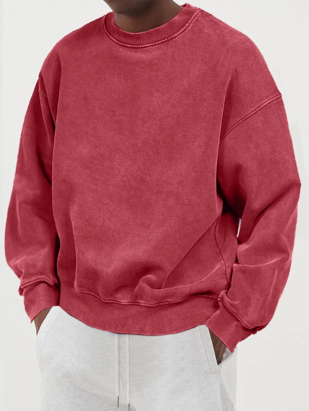

2025 Men s Autumn Solid Color Fashion Sweatshirt L