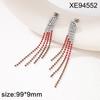 Elegant Rhinestone Tassel Earrings: Versatile Long Crystal Dangle for Women