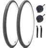 27 X 1 1/4 Bike Tire 27 Inch Road Bike Tires 32-630 Folding Bead Replacement Bicycle Tire Set