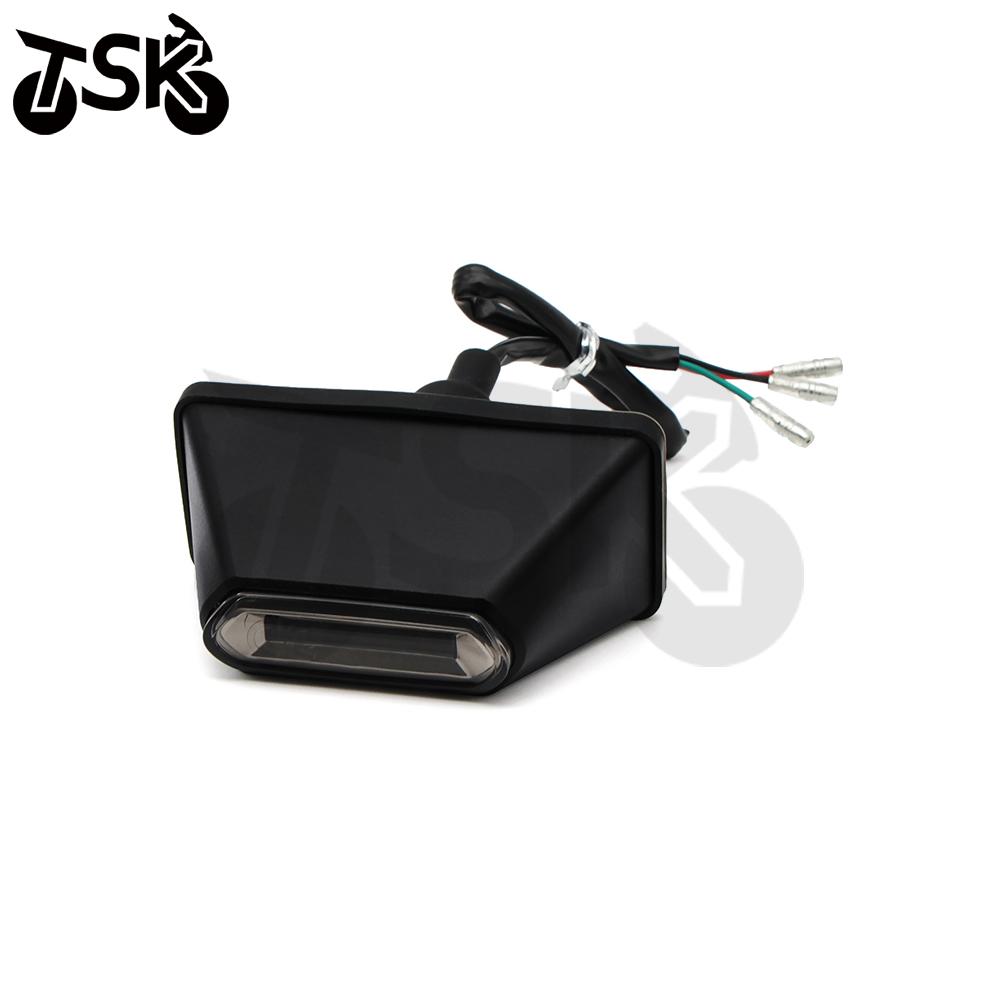 Motorcycle Tail Light Rear Number Plate Light Lamp Number Plate Car License Plate Decoration Light Parts For SUZUKI GSX-R HONDA