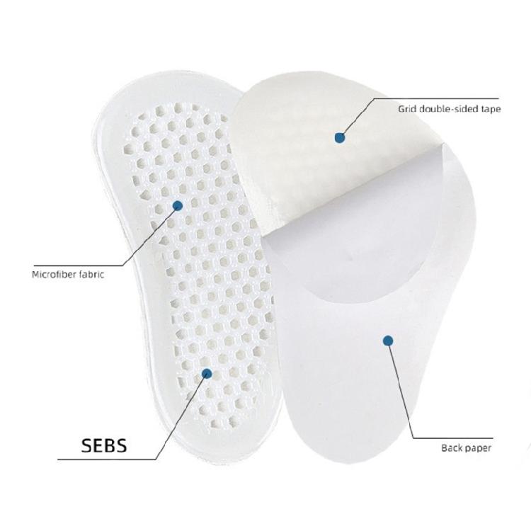 2 Pairs Arch Support Insoles Breathable Cushioned Forefoot Protectors Pad For Women Men Daily Work and Flat Feet Relief