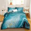 Green Blue Gold Marble Duvet Cover Set HD Digital Printing Bedding Set Soft Comfortable Duvet Cover For Bedroom Guest Room