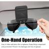 Sunglass and Card Holder for Car Visor, 2 Card Slots Visor Glasses Clip, Strong Magnetic Visor Holder, Visor Accessories for Cars SUV (Black 1Pc)