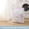 Three-dimensional Portable Honeycomb Mesh Zipper Laundry Bag for Household Washing Machines, Anti-deformation Mesh Bag
