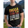 Funny 12Th Birthday German Phrase T-Shirt "Digga Ich Bin 12?" | Heavyweight 180Gsm Gradient Tee For Youth & Adult Sizes, Machine Washable, Casual