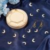 304 Stainless Steel Charms Moon Golden 15.5x11x1mm Hole: 1mm 50pcs/box