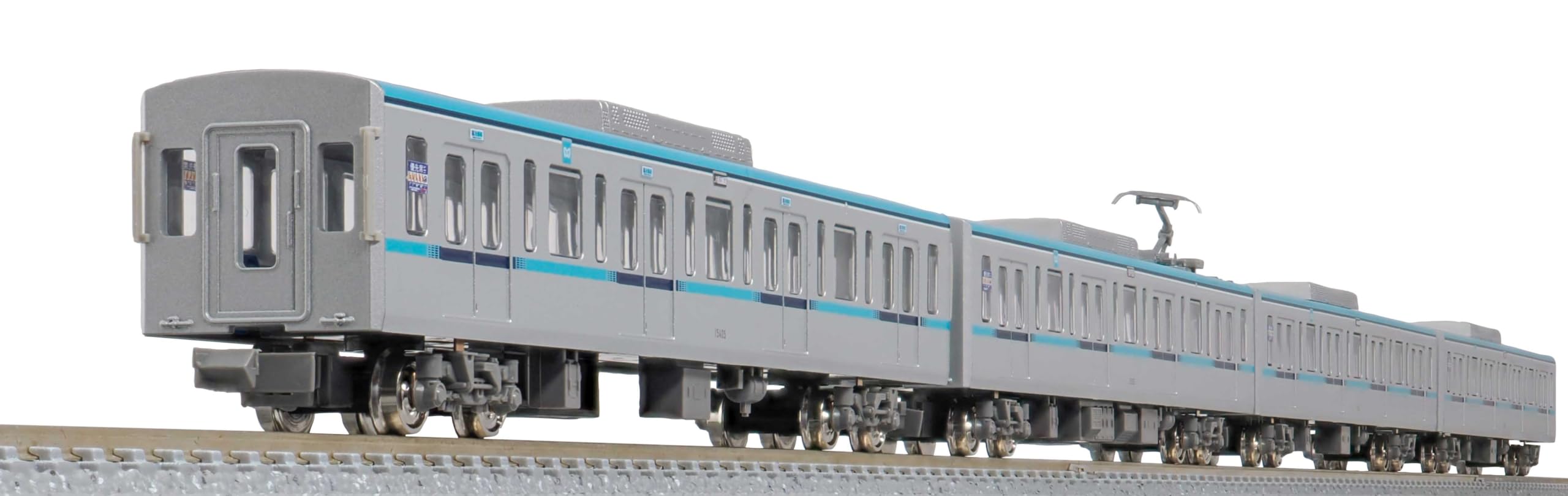

Greenmax N gauge Tokyo Metro 15000 series set 31752 Railway model train 6-car add-on (without motor) зелёный