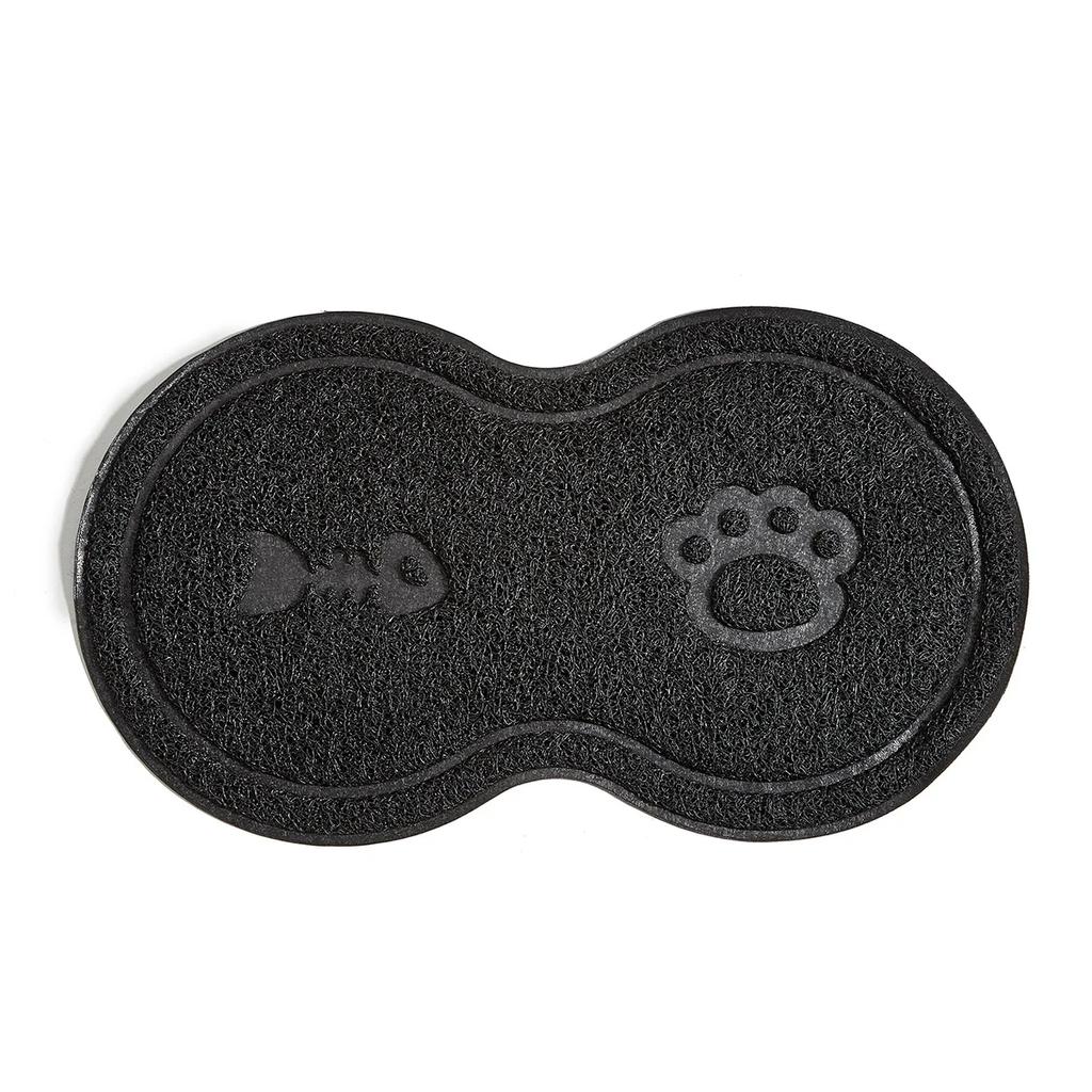 Cloud Shape Pet Cat Dog Feeding Mat Pad Solid Paw Fishbone Pattern Dish Bowl Antislip Placemat Easy Washing Pet Accessories