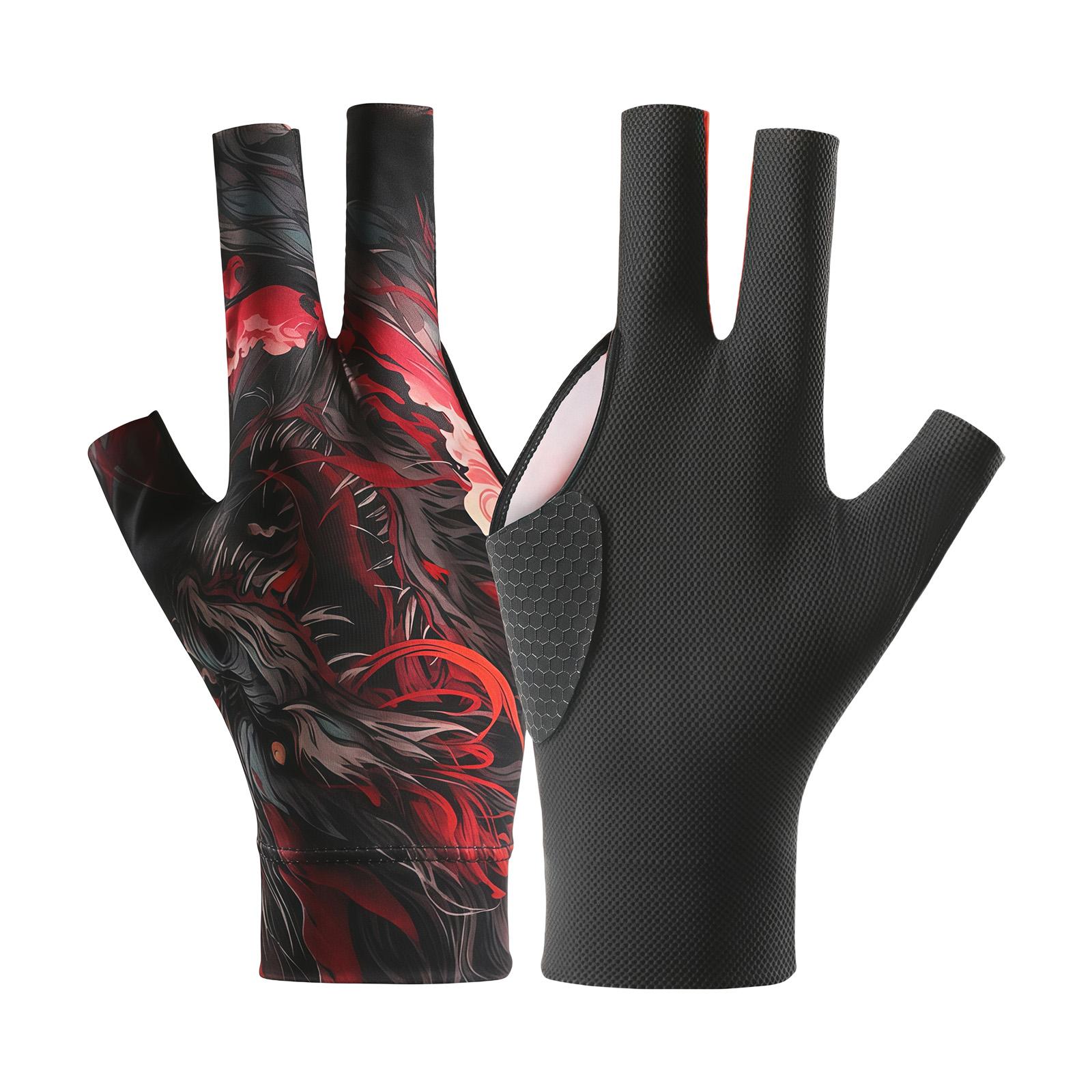 Strong Left Handed Snooker Gloves Nylon Spandex For Comfort And Extended Wear 6