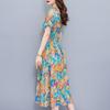 Elegant Women Dresses Summer Plus Size Vintage Clothes Short Sleeve Casual Long Dress