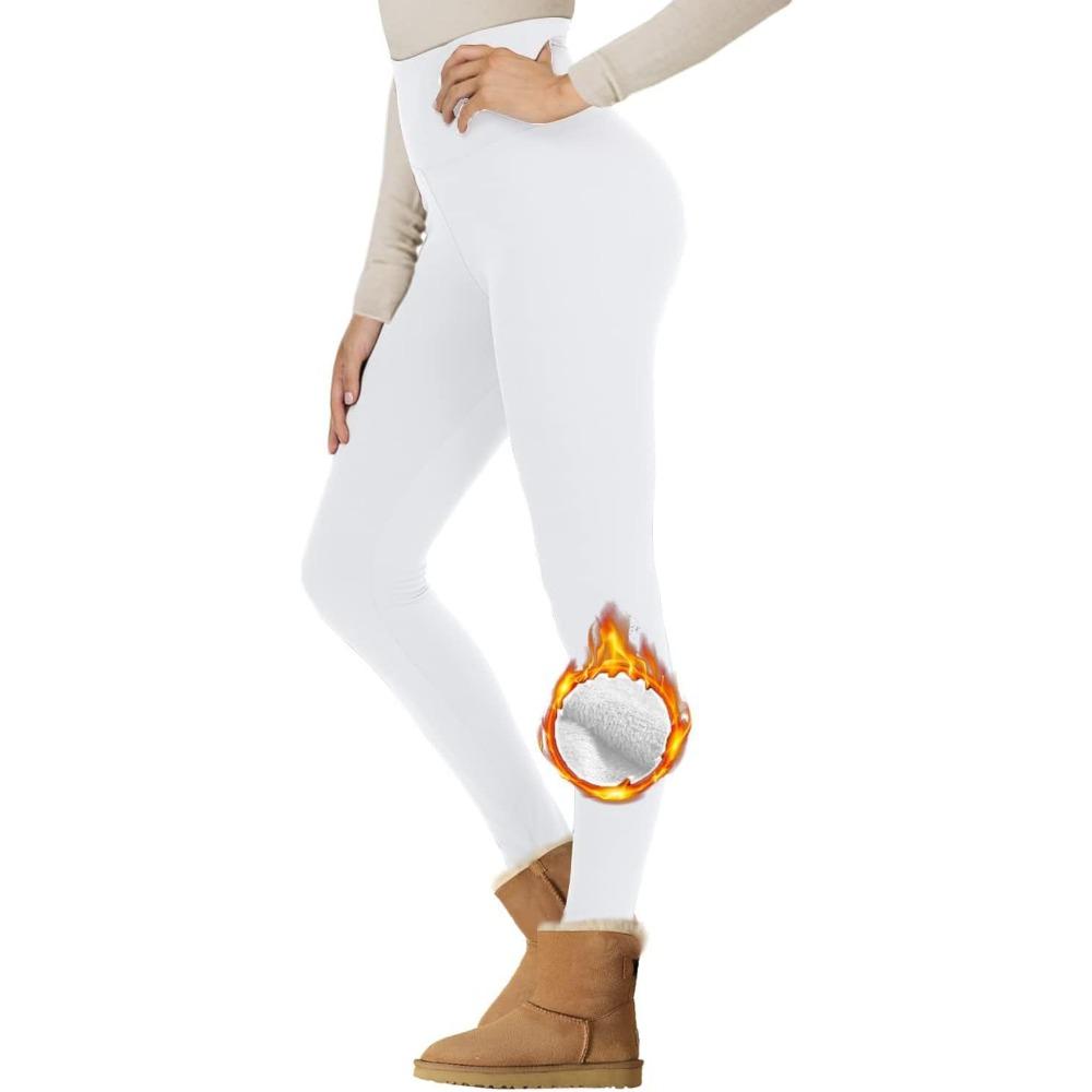 Women High Waist Fleece Lined Yoga Pants Tummy Control Soft Warm Hiking Winter