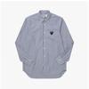 Comme DeS Gar OnS Play Black Heart Wappen Stripe Men S Shirt P1b018 1