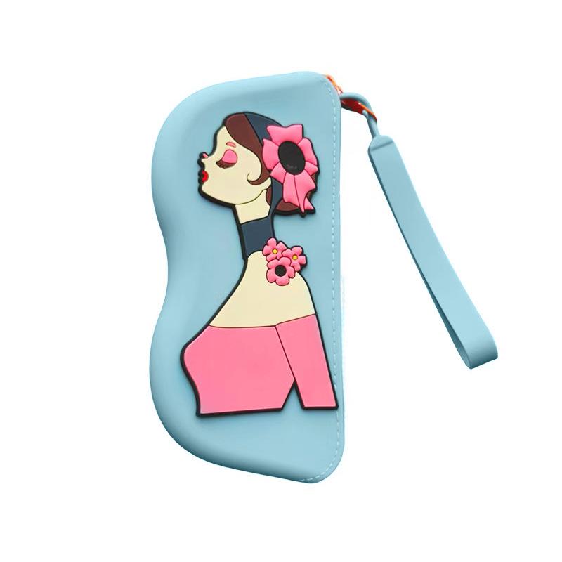 Modische Tragbare Multifunktionale Brillen Tasche Wasserdicht Staubdicht Münzbeutel Silikon Kleine Gegenstände Taschen Brillenetui für Reisen