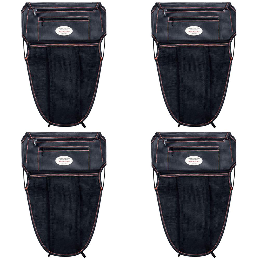 

AU Motorcycle Scooter Seat Bag PU Leather Scooter Organizer (L)