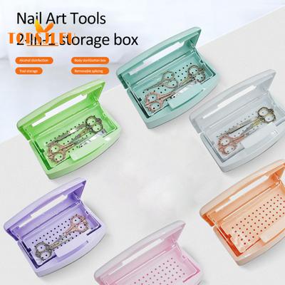 Nail Tool Sterilization Box - Transparent Cover, Versatile, Sturdy, Long Lifespan Sterilization Case for Clean Safe Manicures