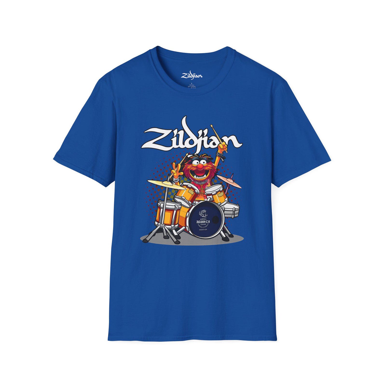 The Muppet Show Animal Zildjian Drums graphic T-Shirt M