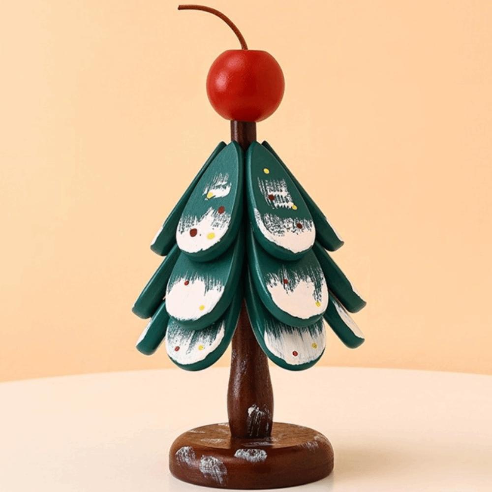 Non-Slip Base Christmas Tree Coasters Foldable Dish Mats Christmas Gift Bowl Mats  Christmas Party