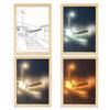 INS Deco Led Light Painting USB Plug Dimming Wall Artwork Table Lamp Gift Indoor Sunlight Window Wooden Photo Night Luminous