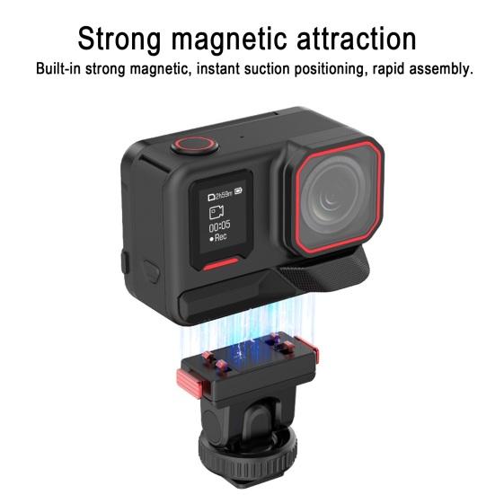Magnetic Quick Release Mount for Insta360 Ace/Ace Pro/Ace Pro 2 1/4" Thread Action Camera Quick Release Base Tripod Adapter Sports Camera Accessories