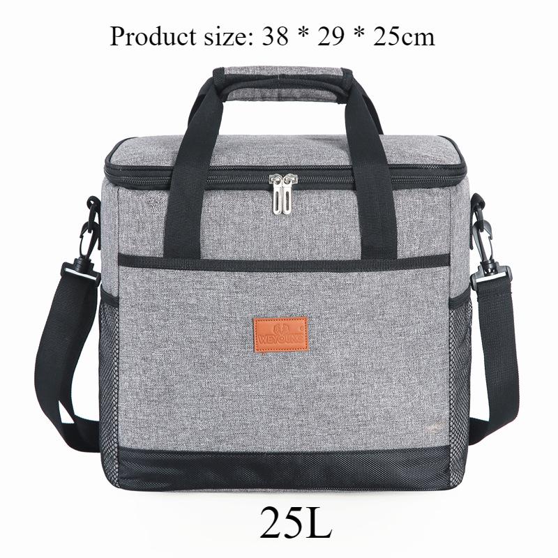 15L/25L outdoor picnic portable handheld insulation bag,Oxford cloth waterproof freezing bag,camping refrigeration bag,lunch bag
