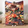 Custom Name Genshin Impact Theme Printed Blanket - Perfect for Couch, Bed, Travel & Outdoor Use | Machine Washable, Cozy & Durable.