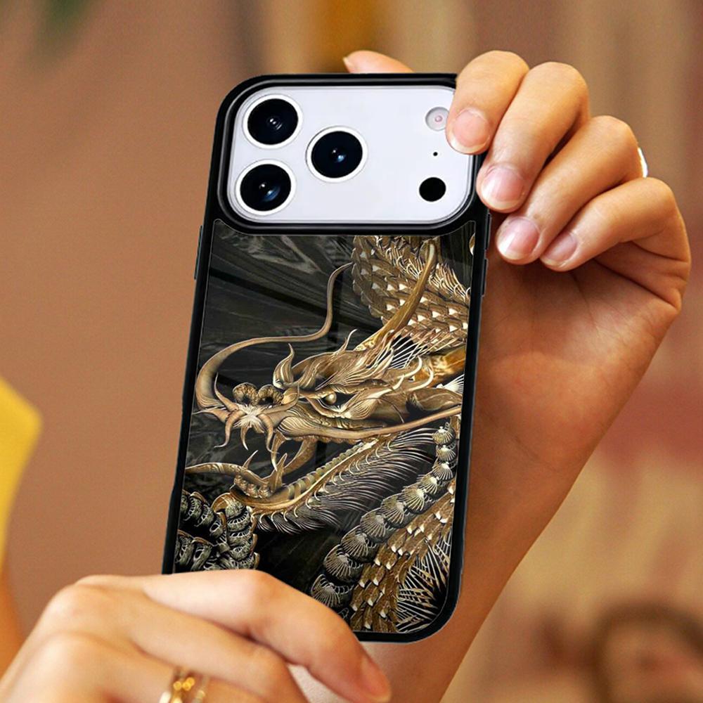 Japanese Dragon Style coque Magnetic Wireless For Magsafe phone Case For iPhone 17 11 12 13 14 15 16 Pro Max Plus Cover