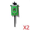 Medieval Accessories Building Blocks Soldiers Weapons Military Flags Mount War Horses Orc Mount Flags Wolf Bricks Kids Toys Gift