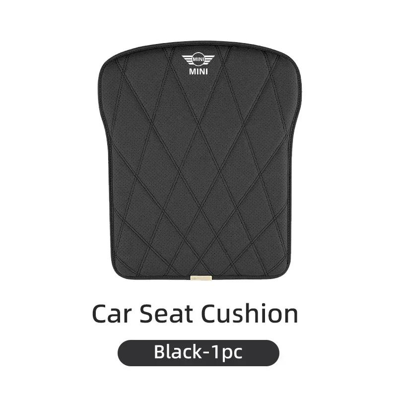

-Leather Car Front Seat Cover Protective Rearseat Mat Auto Cushion Protector For MINI Cooper JCW WORKS R55 R56 F55 F56 R57 R58 R Black 1PC