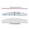 1 Stück Nagelfeile Holz Halbmond Verschleißfest Professionelles Schleifpapier Doppelseitig mit Skala Nagelfeilen Polierwerkzeuge