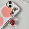 Cute Tomato Charm Phone Accessory Attractive Tomato Pendant Phone Adornment Keychain for Stylish Accessory Lovers