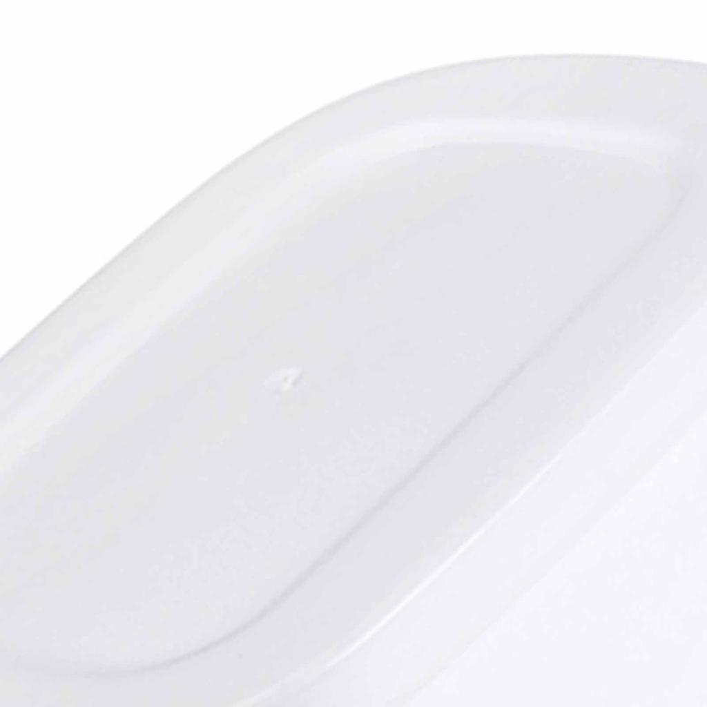 Food Storage Container Mini Lunch Case Portable Bento Box 280ml White for Office Students