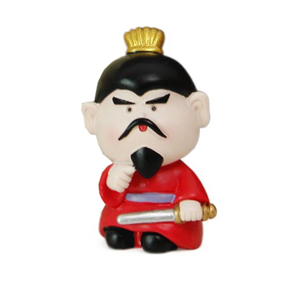 Mini Three Kingdoms Desktop Figurine Kawaii Car Ornament Anime Sculpture  Desk