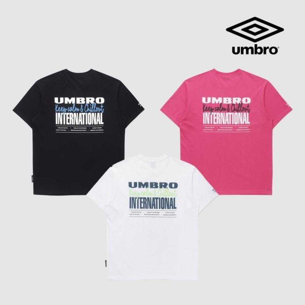 Umbro Ice CoTTon Duralon Cooling LeTTering T shirT Uq221crs66 magenta90 5090₽