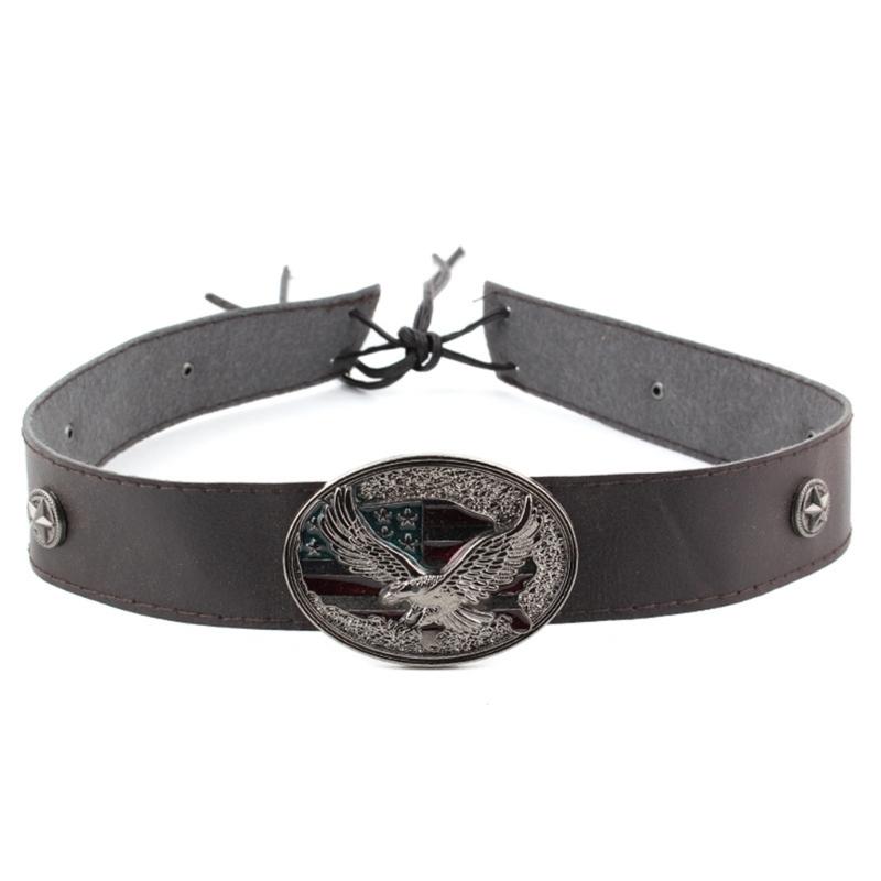 Western Style Hat Band Versatile Hat Belt Ethnic PU Hat Band for Cowboy Hat 1