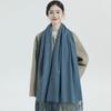 Scarf women's winter high-end sense solid color scarf Korean atmosphere men's cashmere shawl scarf autumn and winter