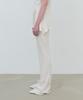 AFTERGLOWOOL Pleated Flare Fit Button Pants_Ivory